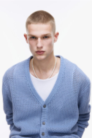 HM  Cardigan in Ajourstrick, Loose Fit