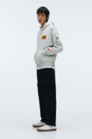 HM  Hoodie mit Print Oversized Fit