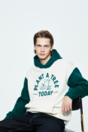 HM  Bedruckter Hoodie in Relaxed Fit