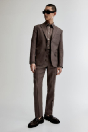 HM  Anzughose aus Leinen in Slim Fit