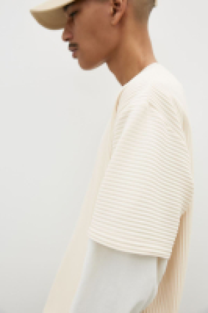 HM  Plissiertes T-Shirt in Loose Fit