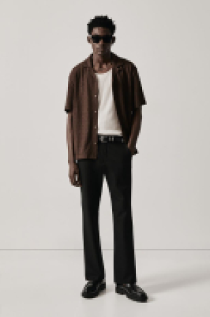 HM  Ausgestellte Twillhose in Slim Fit