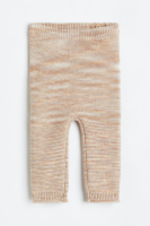 Baumwoll-Leggings in Krausstrick
