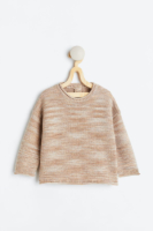 Linksgestrickter Pullover aus Baumwolle