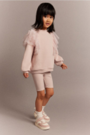 HM  2-teiliges Set mit Sweatshirt und Radlershorts