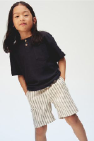 2er-Pack Shorts aus Leinenmix
