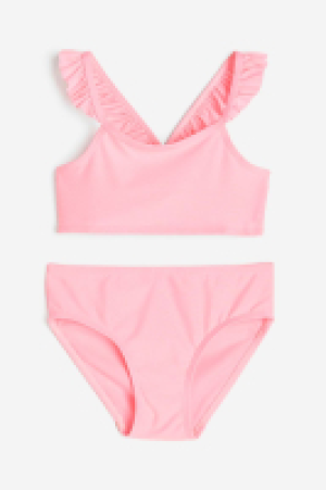 Flounce-trimmed bikini