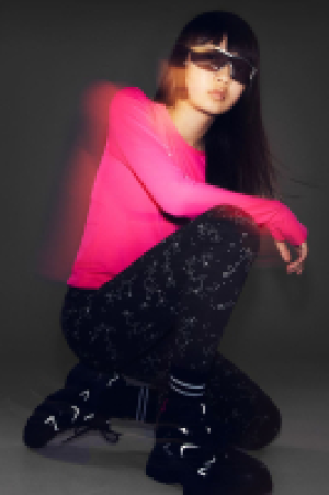 DryMove ™ Sportleggings mit Reflektor-Print
