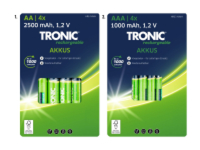 Lidl  Akkus, 4er
