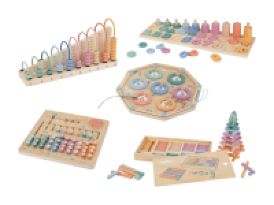 Montessori Holz-Rechen-Set/Logik-Spiel-Set