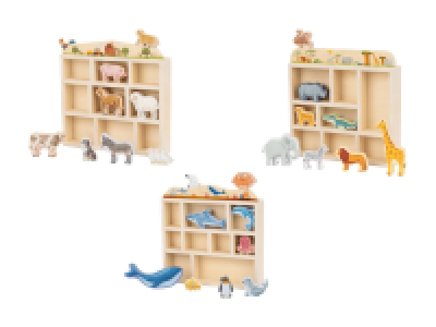 Lidl  Holztiere-Box, 10-/11-tlg.