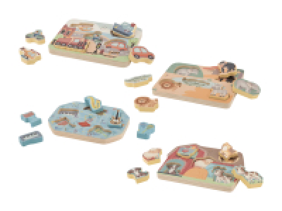 Holzpuzzle mit Sound, 6-tlg.