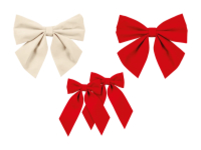 Deko-Schleife/-n-Set, 2-tlg.