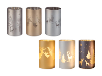 LED-Windlicht aus Glas